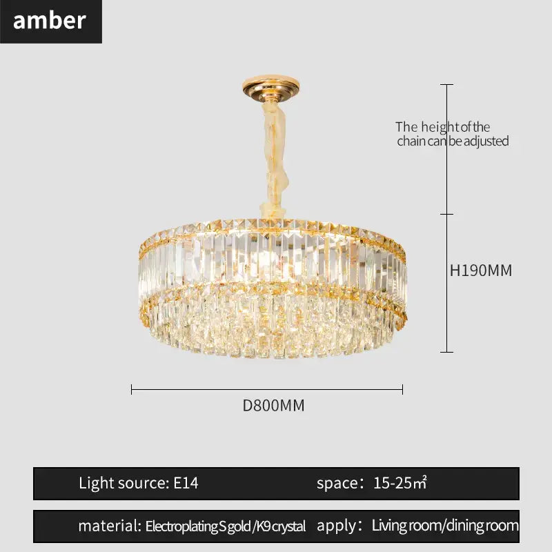 french crystal chandelier living room gold two tier light
