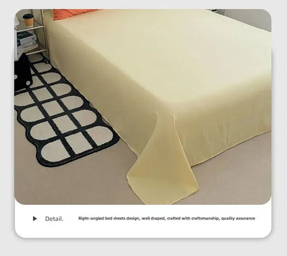 Orange & cream solid color quilt set – bedroom plush comforter