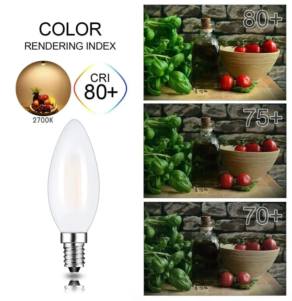 frosted led candle light bulbs dining room warm white 10 pack