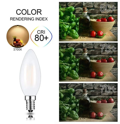 frosted led candle light bulbs dining room warm white 10 pack