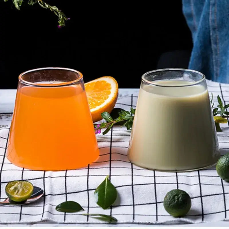 fuji mountain glass drinkware kitchen tumbler set