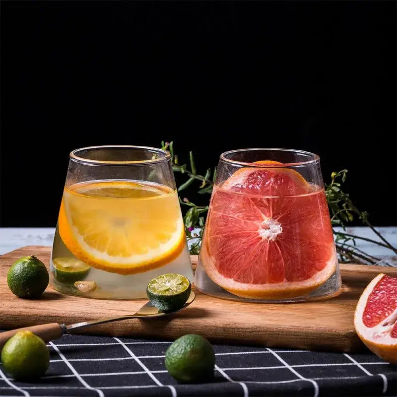 fuji mountain glass drinkware kitchen tumbler set