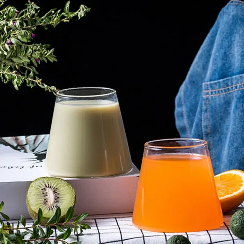fuji mountain glass drinkware kitchen tumbler set