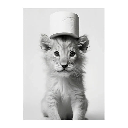 DecorBites™ Funny Animals Canvas Wall Art for Bathroom Home