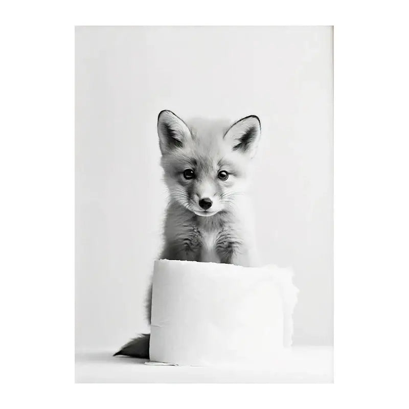 Black and white funny animals wall art – bathroom framed prints