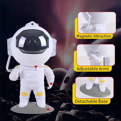 galaxy astronaut starry projector night light for bedroom