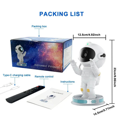 galaxy astronaut starry projector night light for bedroom
