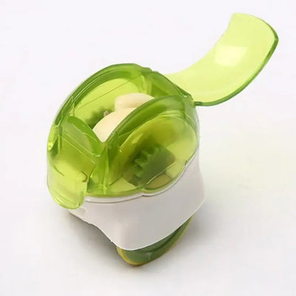 garlic chopper lime green & white kitchen mincer tool
