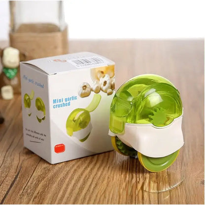 garlic chopper lime green & white kitchen mincer tool