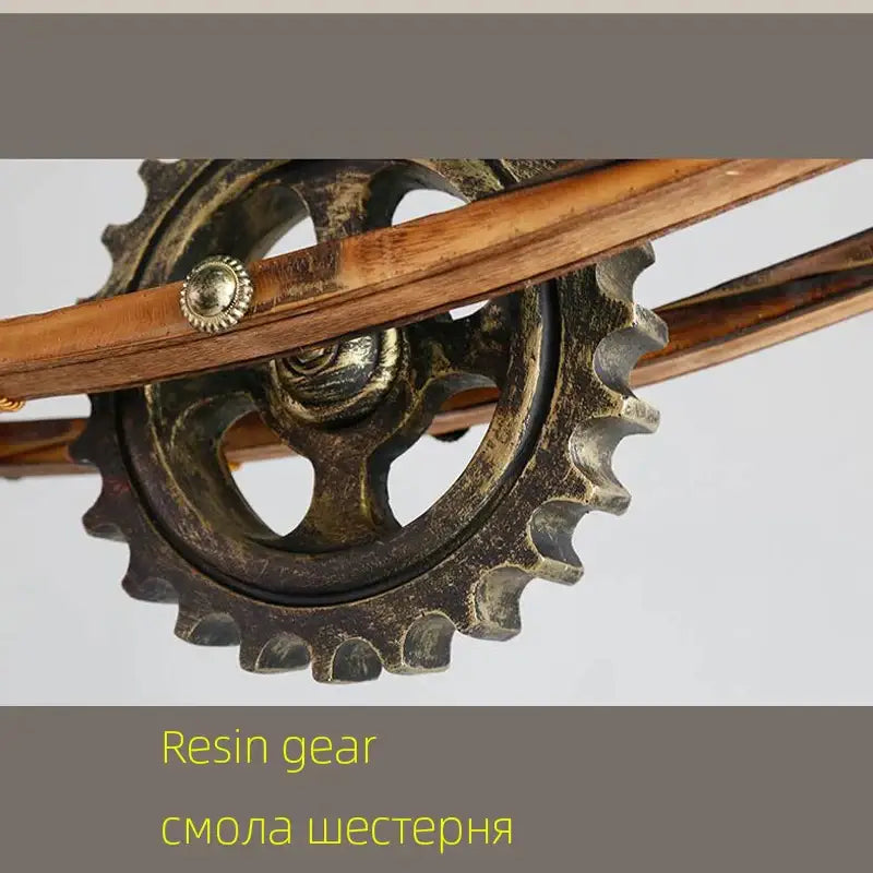 gear industrial chandelier pendant for dining room