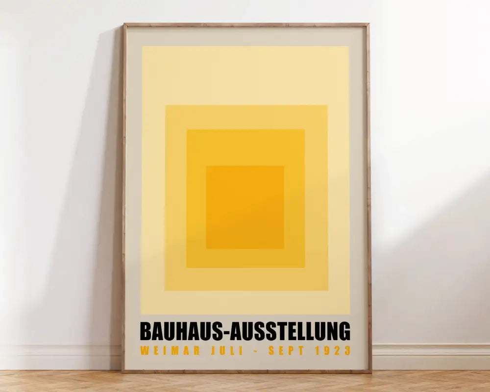 Modern geometric bauhaus canvas poster living room abstract wall art