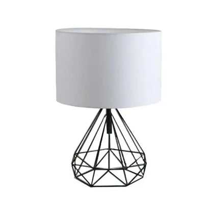 geometric gold desk lamp black bedroom table light