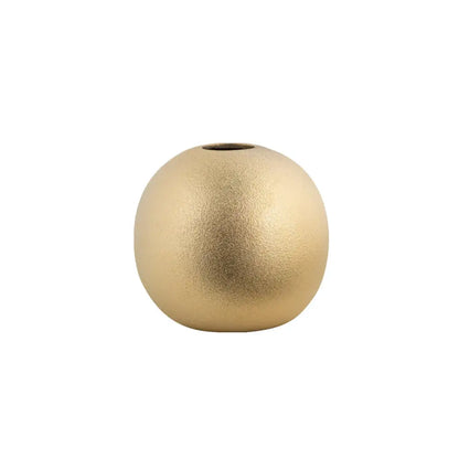 geometric gold & silver spherical ceramic vases living room