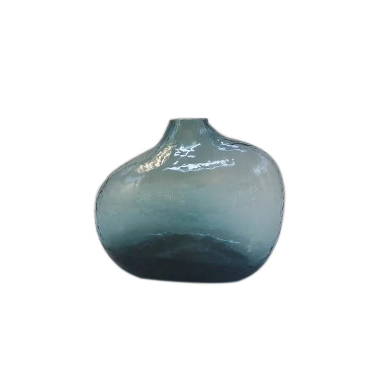 DecorBites™ Geometric Zen Glass Vase for Single Flower Arrangement