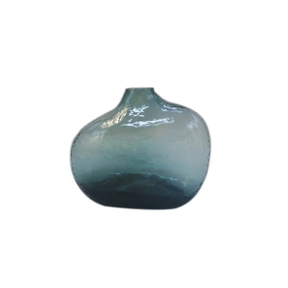 DecorBites™ Geometric Zen Glass Vase for Single Flower Arrangement