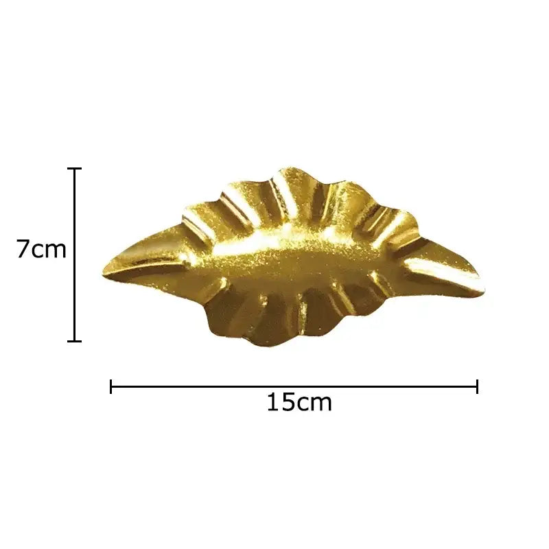 Modern gold & silver ginkgo leaves wall decor living room art