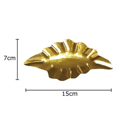 Modern gold & silver ginkgo leaves wall decor living room art