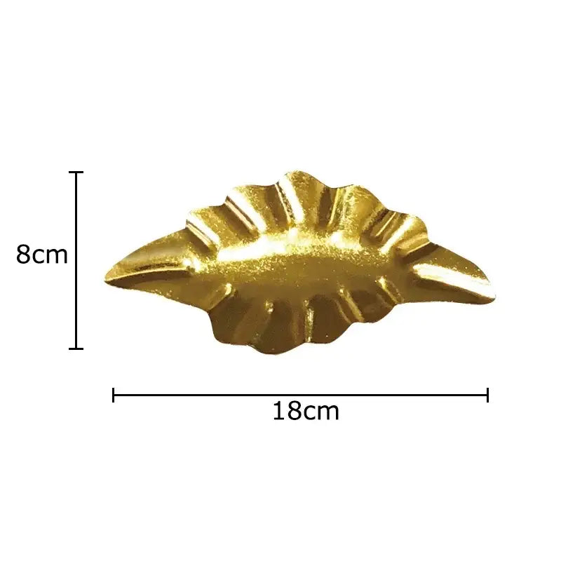 Modern gold & silver ginkgo leaves wall decor living room art