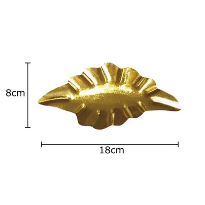 Modern gold & silver ginkgo leaves wall decor living room art