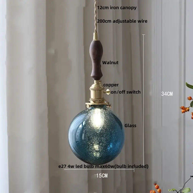 Etched leaf clear glass and brass pendant light fixture bedroom