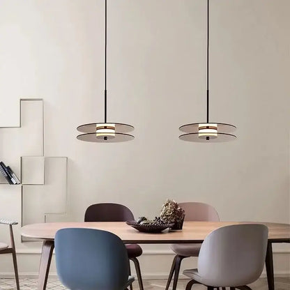 Modern gold glass art chandelier dining room pendant light