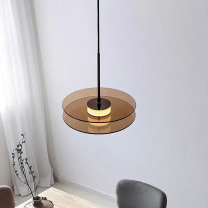 Modern gold glass art chandelier dining room pendant light