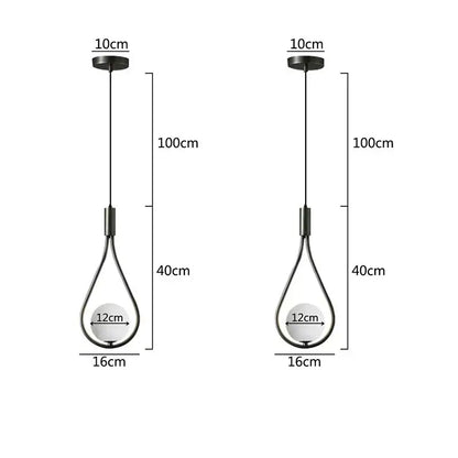 Elegant teardrop ball brass wall lamp bedroom lighting