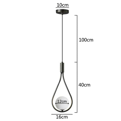 Elegant teardrop ball brass wall lamp bedroom lighting