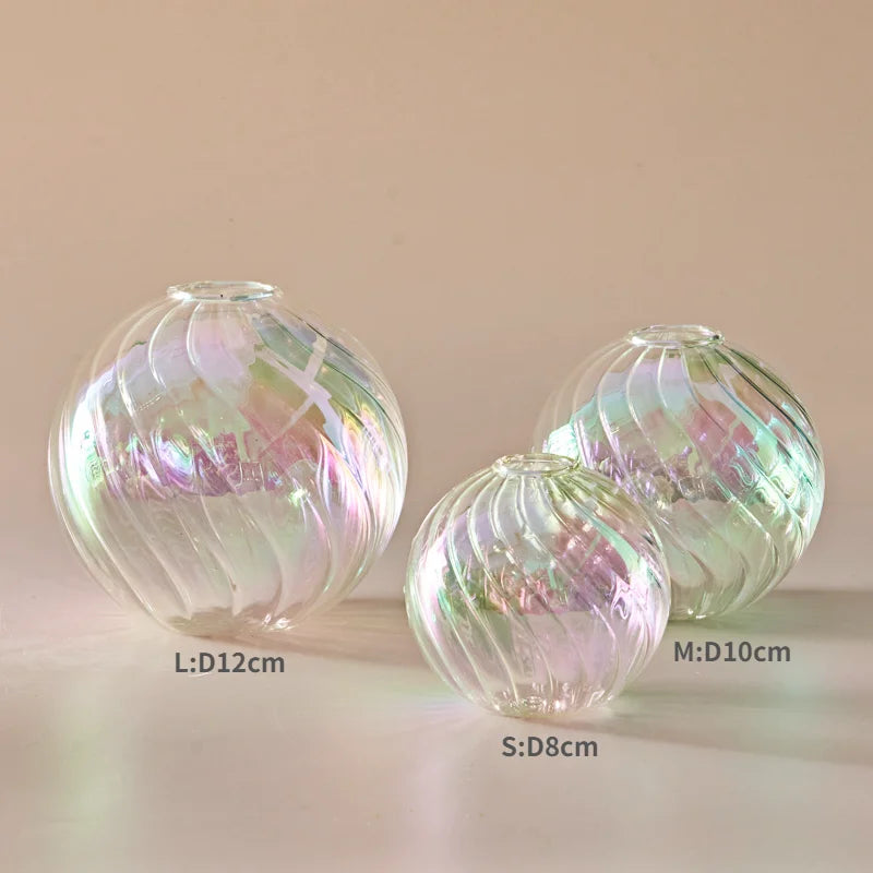 DecorBites™ Glass Ball Vases Set for Home Decor