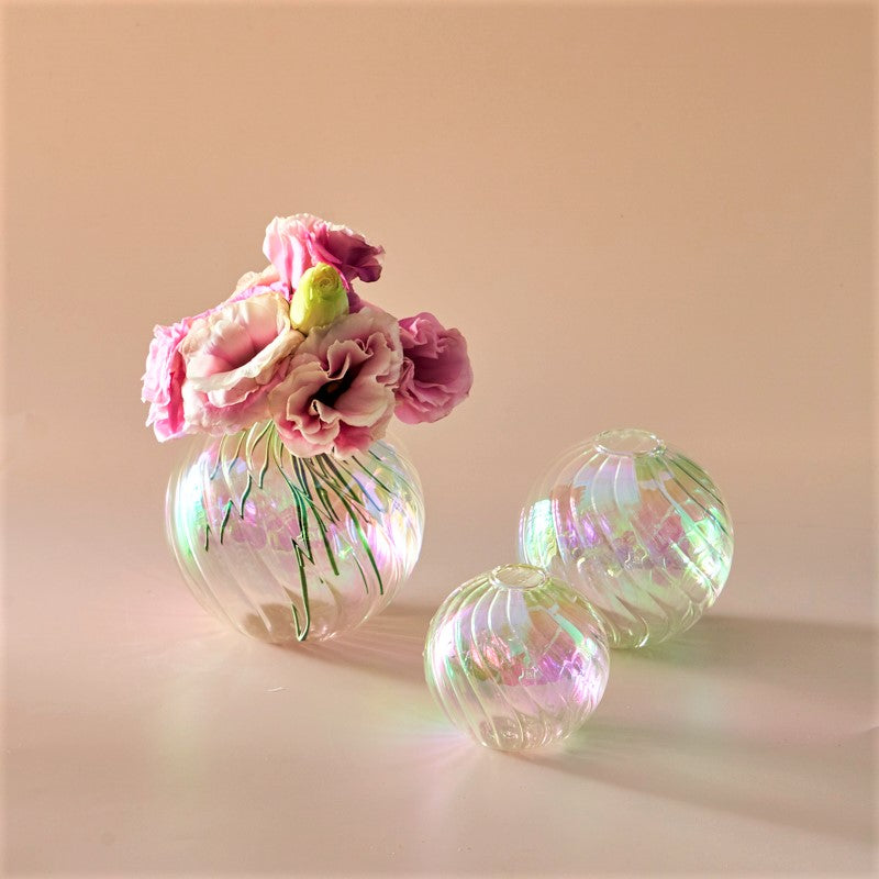 DecorBites™ Glass Ball Vases Set for Home Decor