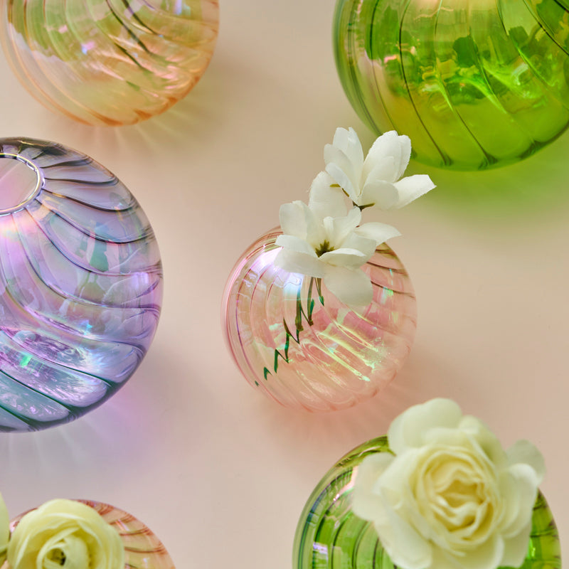 DecorBites™ Glass Ball Vases Set for Home Decor