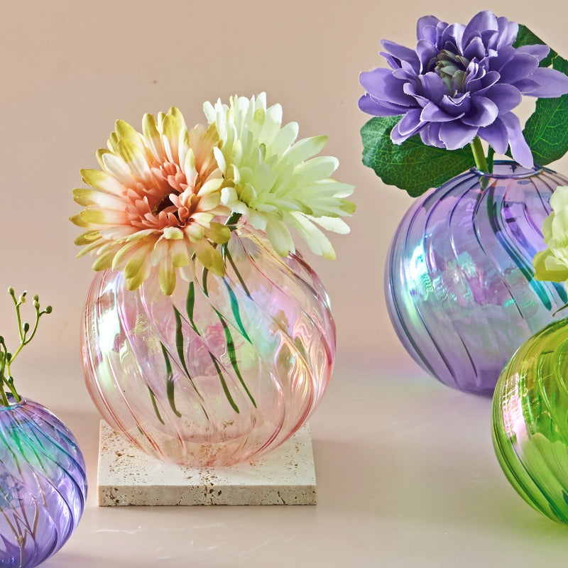 DecorBites™ Glass Ball Vases Set for Home Decor