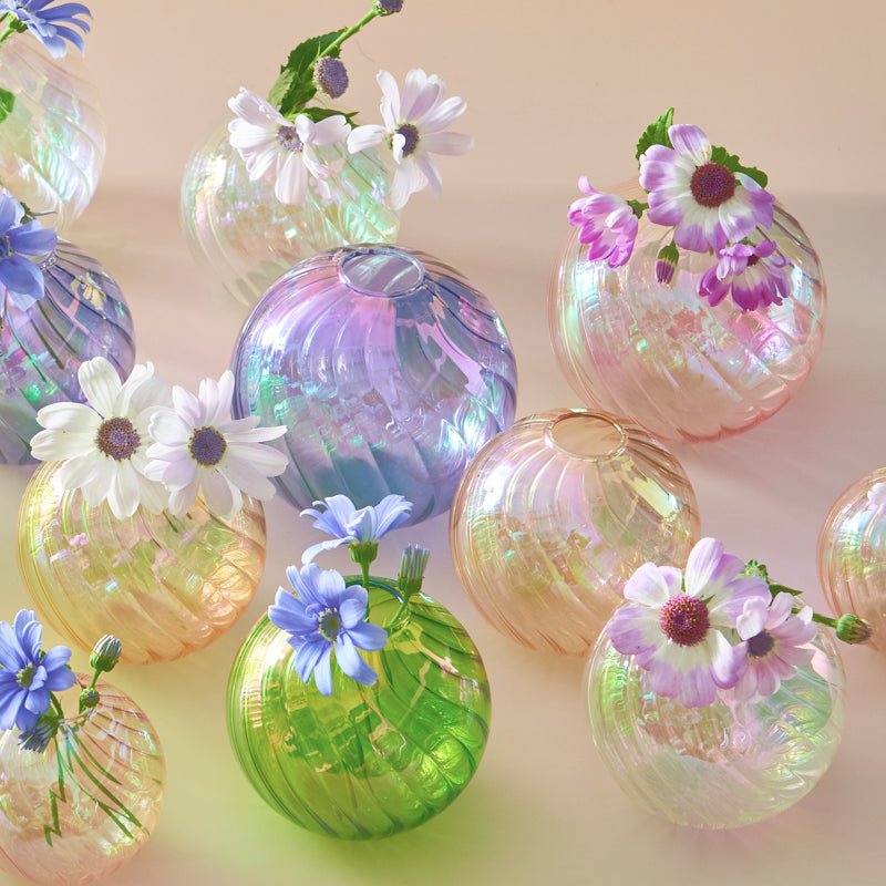 DecorBites™ Glass Ball Vases Set for Home Decor