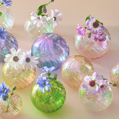 DecorBites™ Glass Ball Vases Set for Home Decor