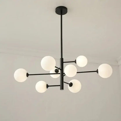 Decorbites glass brass chandelier living room geometric pendant light