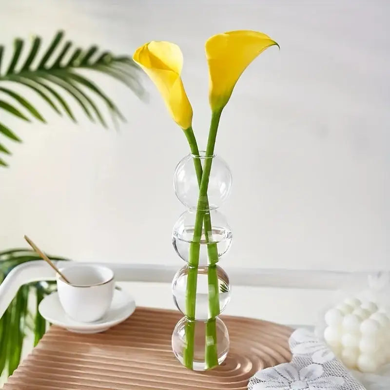 Clear glass bubble hydroponic vase wedding and living room decor