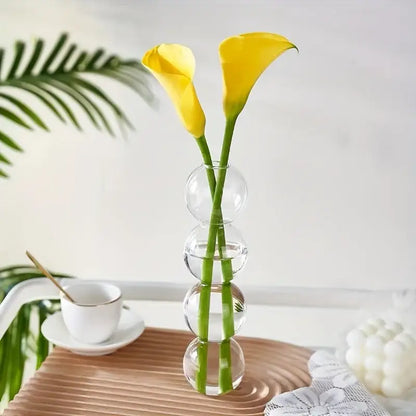 Clear glass bubble hydroponic vase wedding and living room decor
