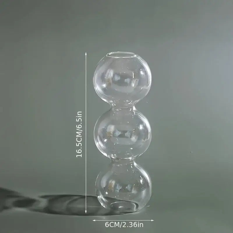 Clear glass bubble hydroponic vase wedding and living room decor