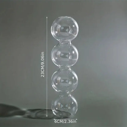 Clear glass bubble hydroponic vase wedding and living room decor