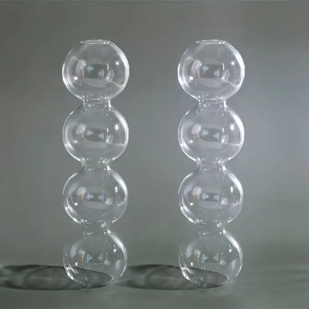 Clear glass bubble hydroponic vase wedding and living room decor