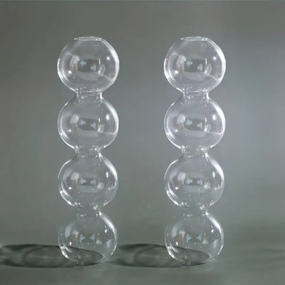 Clear glass bubble hydroponic vase wedding and living room decor