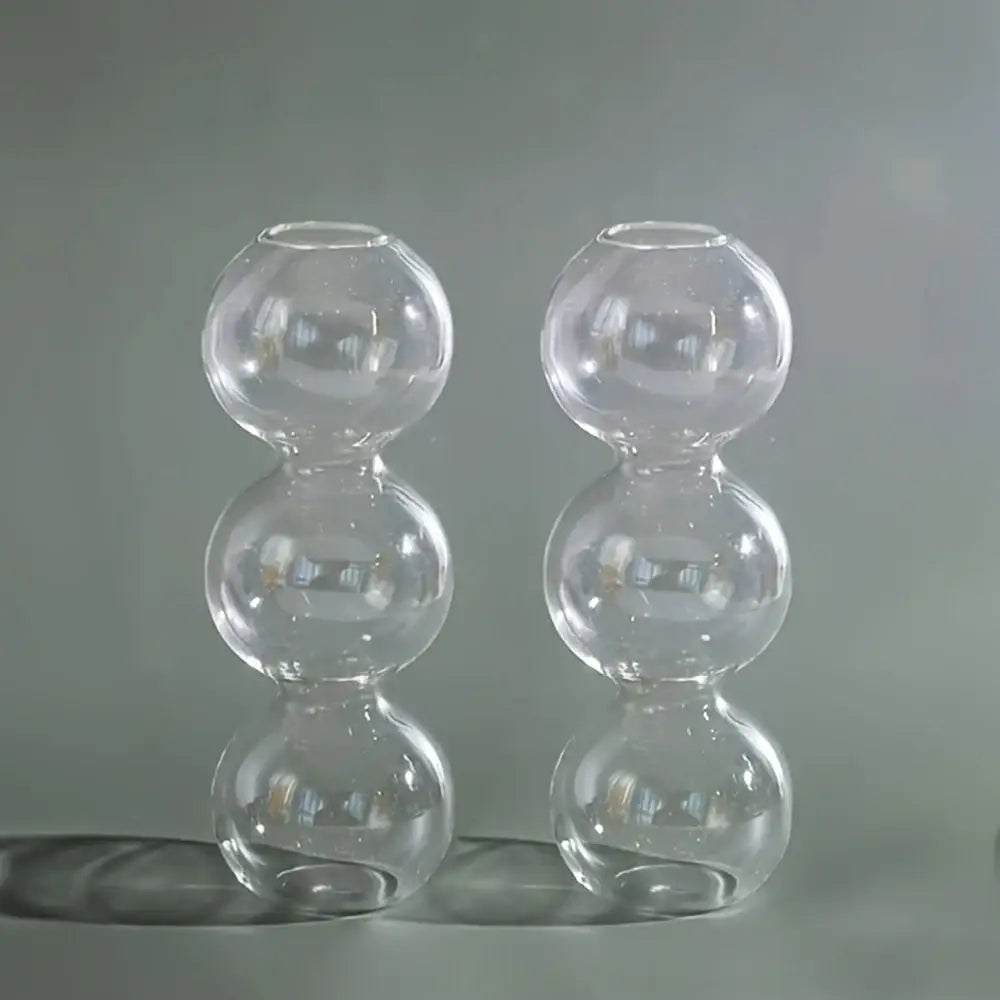 Clear glass bubble hydroponic vase wedding and living room decor