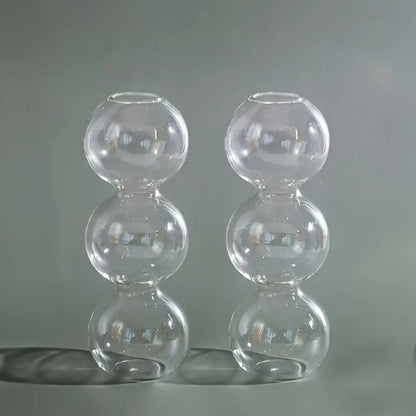 Clear glass bubble hydroponic vase wedding and living room decor