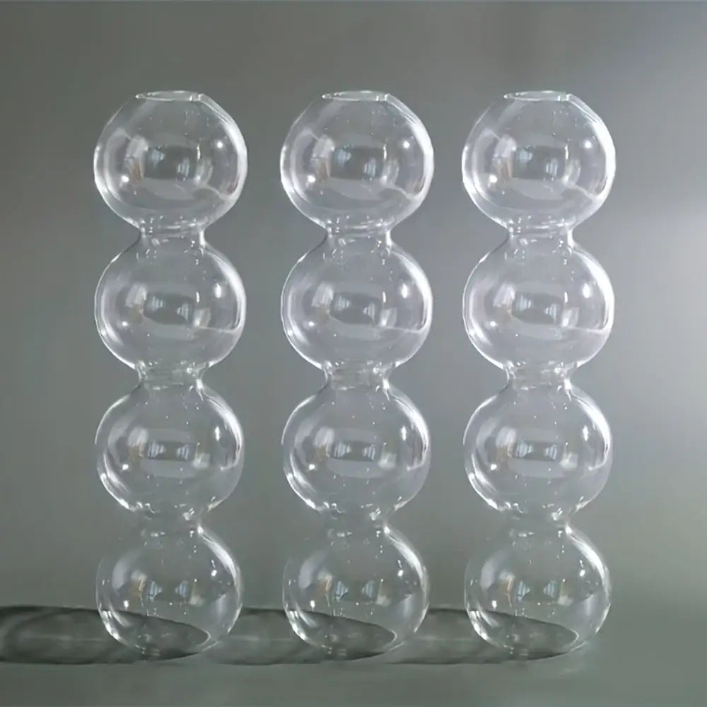 Clear glass bubble hydroponic vase wedding and living room decor
