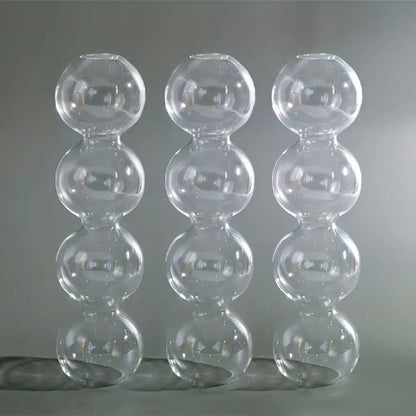 Clear glass bubble hydroponic vase wedding and living room decor