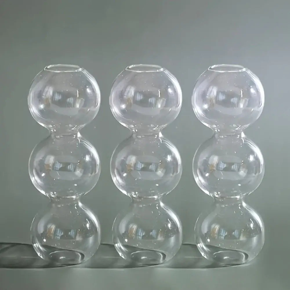 Clear glass bubble hydroponic vase wedding and living room decor