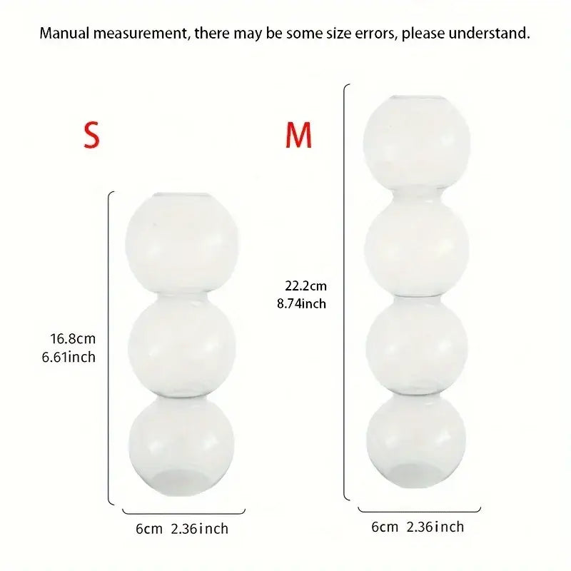 Clear glass bubble hydroponic vase wedding and living room decor