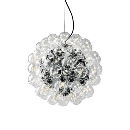 glass bubble kitchen island chandelier dining room light