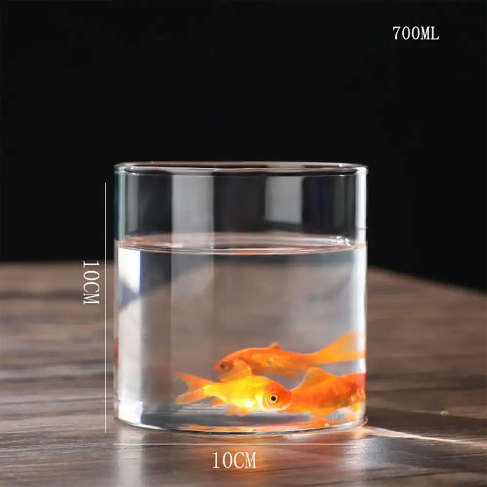 Modern ribbed clear glass flower vase desktop living room planter