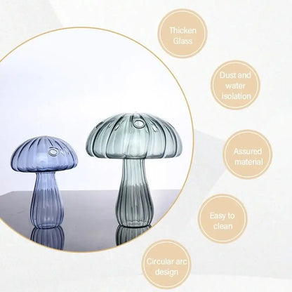 Colorful mushroom glass vase living room home decor